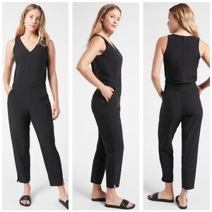 Athleta Brooklyn Jumpsuit Black Size 10 TALL